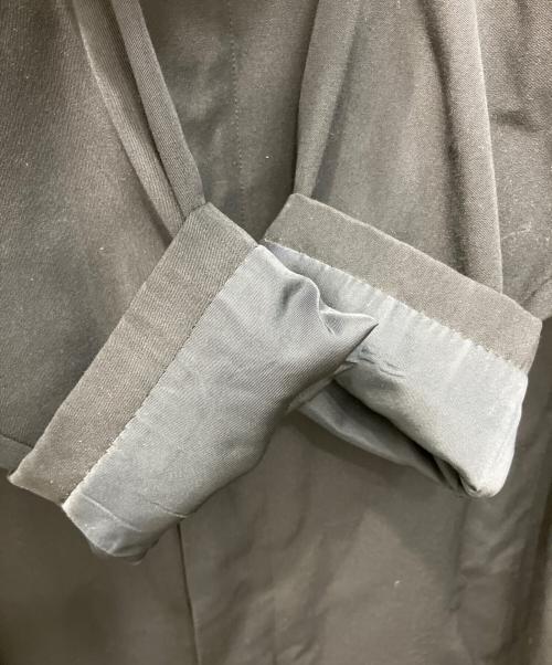 Yohji Yamamoto pour homme（ヨウジヤマモト プールオム）Yohji Yamamoto pour homme (ヨウジヤマモト プールオム) 80-90s丸文字ロゴ立ち襟スーパーロングコート ブラック サイズ:Mの古着・服飾アイテム