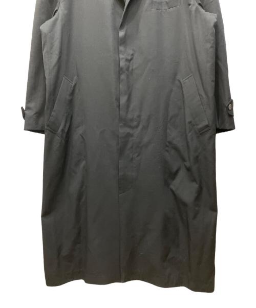 Yohji Yamamoto pour homme（ヨウジヤマモト プールオム）Yohji Yamamoto pour homme (ヨウジヤマモト プールオム) 80-90s丸文字ロゴ立ち襟スーパーロングコート ブラック サイズ:Mの古着・服飾アイテム
