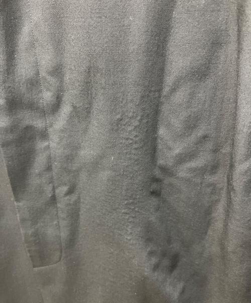 Yohji Yamamoto pour homme（ヨウジヤマモト プールオム）Yohji Yamamoto pour homme (ヨウジヤマモト プールオム) 80-90s丸文字ロゴ立ち襟スーパーロングコート ブラック サイズ:Mの古着・服飾アイテム