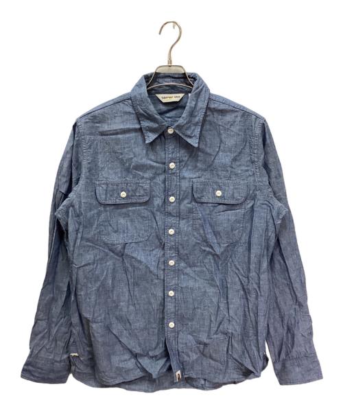 A BATHING APE（ア ベイシング エイプ）A BATHING APE (ア ベイシング エイプ) デニムダンガリーシャツ インディゴ サイズ:Lの古着・服飾アイテム