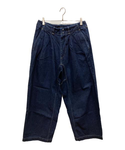 My Beautiful Landlet（マイビューティフルランドレット）My Beautiful Landlet (マイビューティフルランドレット) ワイドデニムパンツ インディゴ サイズ:1の古着・服飾アイテム