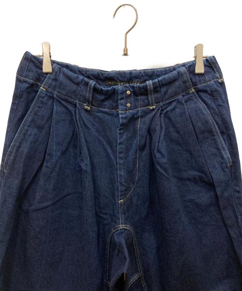 My Beautiful Landlet（マイビューティフルランドレット）My Beautiful Landlet (マイビューティフルランドレット) ワイドデニムパンツ インディゴ サイズ:1の古着・服飾アイテム