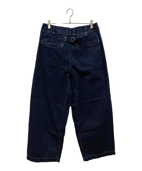 My Beautiful Landlet（マイビューティフルランドレット）My Beautiful Landlet (マイビューティフルランドレット) ワイドデニムパンツ インディゴ サイズ:1の古着・服飾アイテム