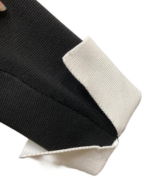 trefle+1（トレフルプラスワン）trefle+1 (トレフルプラスワン) 襟付ニットワンピース ブラック サイズ:FREEの古着・服飾アイテム