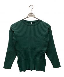 CFCL（シーエフシーエル）の古着「ロングスリーブプリーツカットソー」｜グリーン