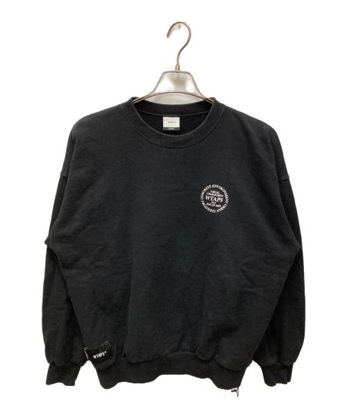 WTAPS（ダブルタップス）WTAPS (ダブルタップス) クルーネックスウェット ブラック サイズ:02の古着・服飾アイテム