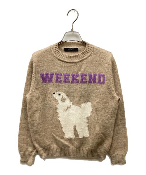 WEEKEND Max Mara（ウィークエンド マックスマーラ）Weekend Max Mara (ウィークエンド マックスマーラ) OMBROSA アルパカ ウール ニット ベージュ サイズ:Sの古着・服飾アイテム