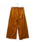 SUZUKI TAKAYUKI (スズキタカユキ) gathered pants イエロー サイズ:表記無し：15000円