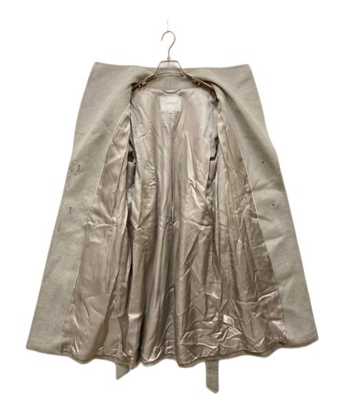 UNTITLED（アンタイトル）UNTITLED (アンタイトル) ウール比翼コート グレー サイズ:42の古着・服飾アイテム