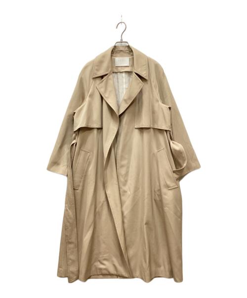 BALLSEY（ボールジィ）BALLSEY (ボールジィ) ウールギャバジンガウンコート ベージュ サイズ:34の古着・服飾アイテム