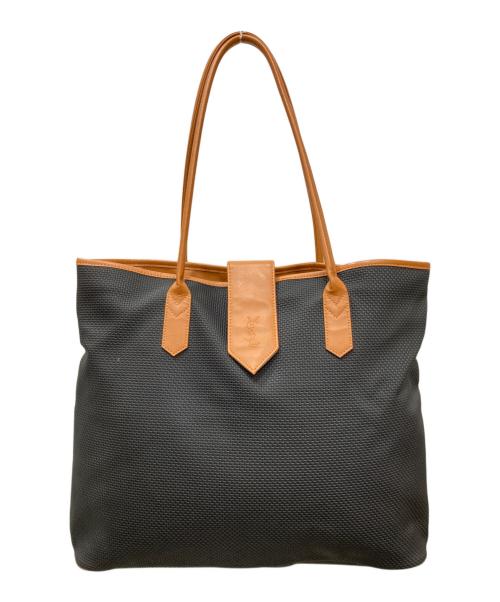 Yves Saint Laurent（イヴサンローラン）Yves Saint Laurent (イヴサンローラン) メッシュデザインヴィンテージトートバッグ ブラックの古着・服飾アイテム