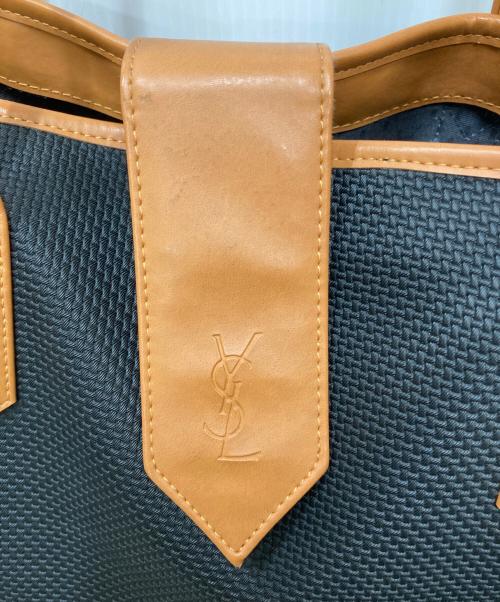 Yves Saint Laurent（イヴサンローラン）Yves Saint Laurent (イヴサンローラン) メッシュデザインヴィンテージトートバッグ ブラックの古着・服飾アイテム
