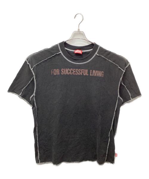 DIESEL（ディーゼル）DIESEL (ディーゼル) T-CRAOR Tシャツ ブラック サイズ:XLの古着・服飾アイテム