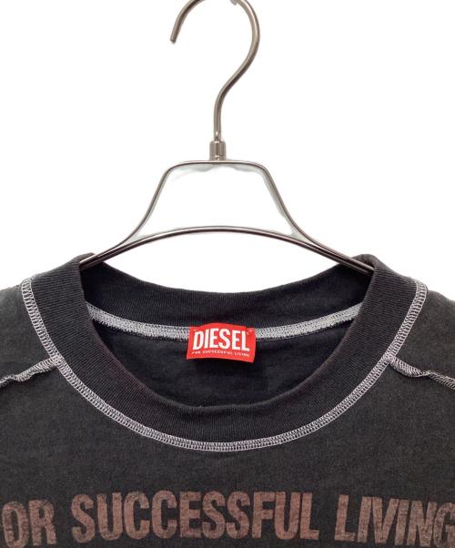 DIESEL（ディーゼル）DIESEL (ディーゼル) T-CRAOR Tシャツ ブラック サイズ:XLの古着・服飾アイテム