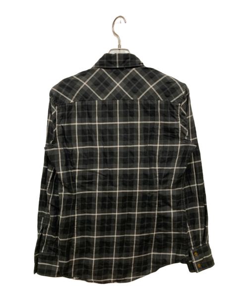 Vivienne Westwood man（ヴィヴィアン ウェストウッド マン）Vivienne Westwood man (ヴィヴィアン ウェストウッド マン) ラップカラーシャツ グレー サイズ:46の古着・服飾アイテム