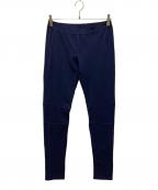 MM6 Maison Margielaエムエムシックスメゾンマルジェラ）の古着「バイカーデザインレギンスパンツ」｜ネイビー