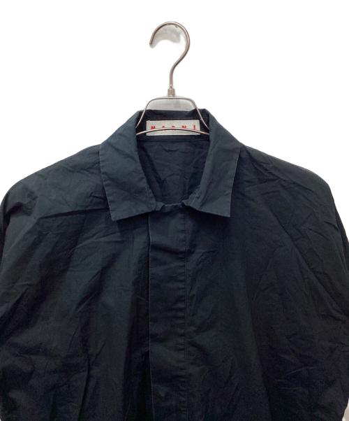 MARNI（マルニ）MARNI (マルニ) 比翼プルオーバーシャツ ブラック サイズ:表記無しの古着・服飾アイテム