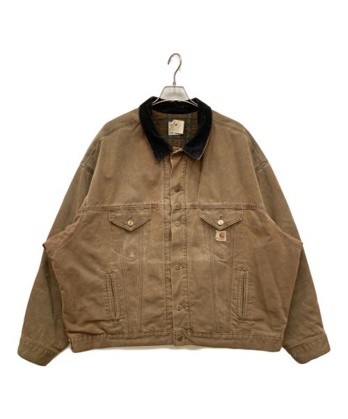 CarHartt（カーハート）CarHartt (カーハート) ダックトラッカージャケット ブラウン サイズ:3XLの古着・服飾アイテム