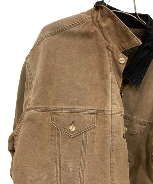 CarHartt（カーハート）CarHartt (カーハート) ダックトラッカージャケット ブラウン サイズ:3XLの古着・服飾アイテム