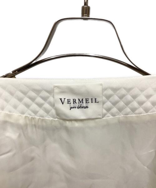 VERMEIL par iena（ヴェルメイユ パー イエナ）VERMEIL par iena (ヴェルメイユ パー イエナ) フクレジャガードパフスリーブコート ホワイト サイズ:36の古着・服飾アイテム