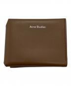 Acne studiosアクネ ストゥディオス）の古着「三つ折りコンパクトウォレット」｜ブラウン