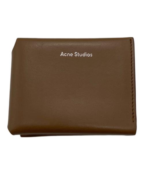 Acne studios（アクネ ストゥディオス）Acne studios (アクネ ストゥディオス) 三つ折りコンパクトウォレット ブラウンの古着・服飾アイテム