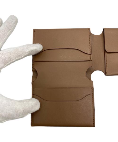 Acne studios（アクネ ストゥディオス）Acne studios (アクネ ストゥディオス) 三つ折りコンパクトウォレット ブラウンの古着・服飾アイテム