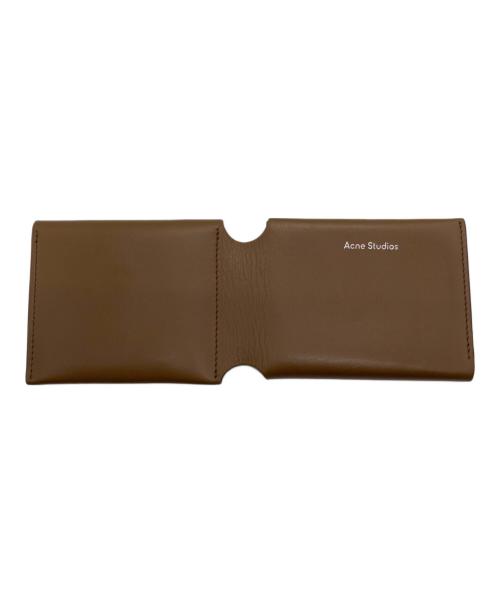 Acne studios（アクネ ストゥディオス）Acne studios (アクネ ストゥディオス) 三つ折りコンパクトウォレット ブラウンの古着・服飾アイテム