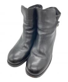 Salvatore Ferragamo（サルヴァトーレ フェラガモ）の古着「ストラップブーツ」｜ブラック