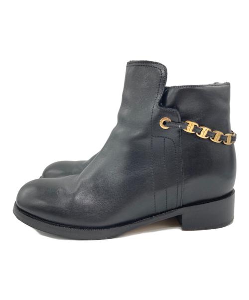 Salvatore Ferragamo（サルヴァトーレ フェラガモ）Salvatore Ferragamo (サルヴァトーレ フェラガモ) ストラップブーツ ブラック サイズ:表記無しの古着・服飾アイテム