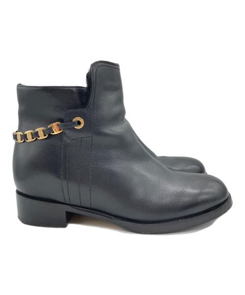 Salvatore Ferragamo（サルヴァトーレ フェラガモ）Salvatore Ferragamo (サルヴァトーレ フェラガモ) ストラップブーツ ブラック サイズ:表記無しの古着・服飾アイテム