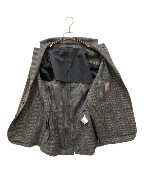 MARGARET HOWELL（マーガレットハウエル）MARGARET HOWELL (マーガレットハウエル) LOVAT (ロバット) グレンチェックツイードウールジャケット グレー サイズ:Mの古着・服飾アイテム