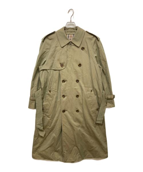 Aquascutum（アクアスキュータム）Aquascutum (アクアスキュータム) 裏チェックトレンチコート ベージュ サイズ:なしの古着・服飾アイテム