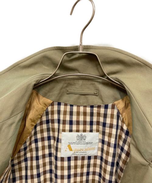 Aquascutum（アクアスキュータム）Aquascutum (アクアスキュータム) 裏チェックトレンチコート ベージュ サイズ:なしの古着・服飾アイテム