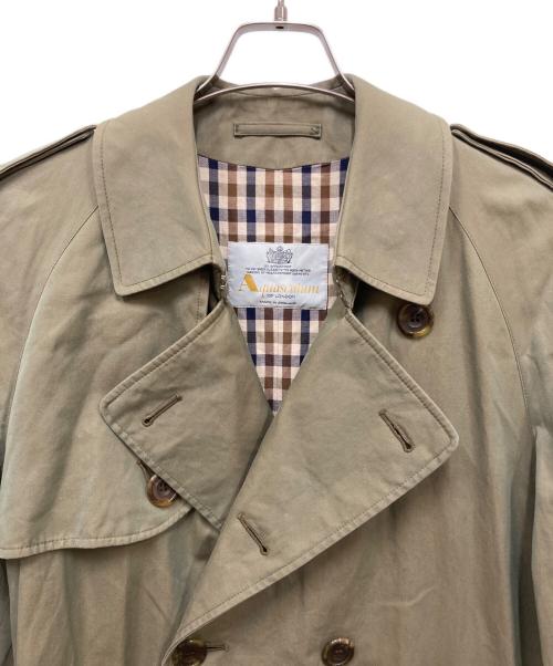 Aquascutum（アクアスキュータム）Aquascutum (アクアスキュータム) 裏チェックトレンチコート ベージュ サイズ:なしの古着・服飾アイテム