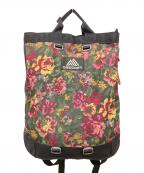 GREGORYグレゴリー）の古着「FLASH DAY/フラッシュデイ フラワータペストリー」｜ブラック×マルチカラー