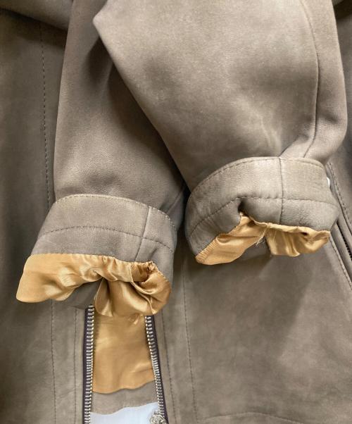 Cinquanta（チンクワンタ）Cinquanta (チンクワンタ) ESTNATION (エストネーション) ヌバックレザージャケット ベージュ サイズ:46の古着・服飾アイテム