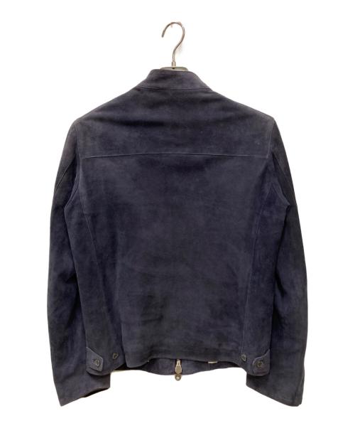 Cinquanta（チンクワンタ）Cinquanta (チンクワンタ) ゴートレザースウェードジャケット ネイビー サイズ:46の古着・服飾アイテム
