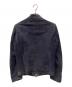 Cinquanta (チンクワンタ) ゴートレザースウェードジャケット ネイビー サイズ:46：35000円