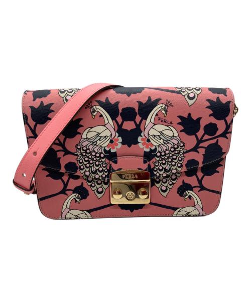 FURLA（フルラ）FURLA (フルラ) メトロポリスショルダーバッグ ピンクの古着・服飾アイテム
