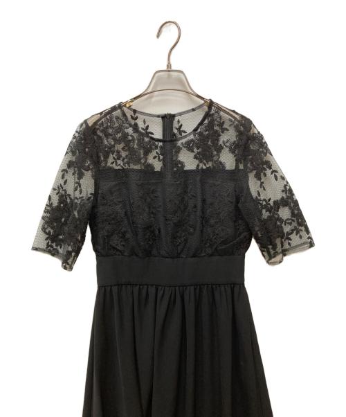 LeJa（レジャ）Leja (レジャ) 花柄レースワンピース ブラック サイズ:表記なしの古着・服飾アイテム
