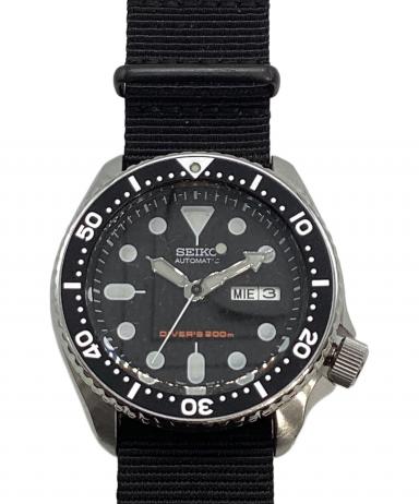 SEIKO 自動巻き腕時計 ブラック 中古・古着通販】SEIKO (セイコー) ブラックボーイ 自動巻き腕時計
