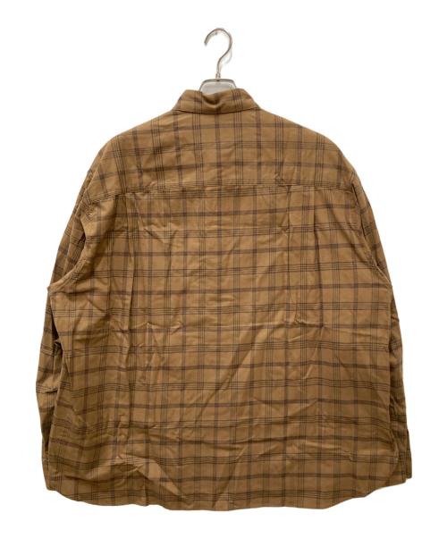 Name.（ネーム）Name. (ネーム) コットンチェックルーズフィットシャツ ブラウン サイズ:2 未使用品の古着・服飾アイテム