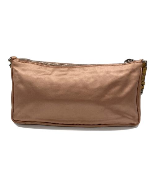 PRADA（プラダ）PRADA (プラダ) サテンアクセサリーポーチ ピンクの古着・服飾アイテム