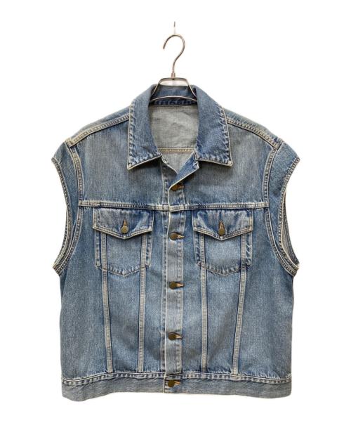 URU（ウル）URU (ウル) DENIM OVERSIZED VEST TYPE B/デニムオーバーサイズドベストタイプビー インディゴ サイズ:3の古着・服飾アイテム
