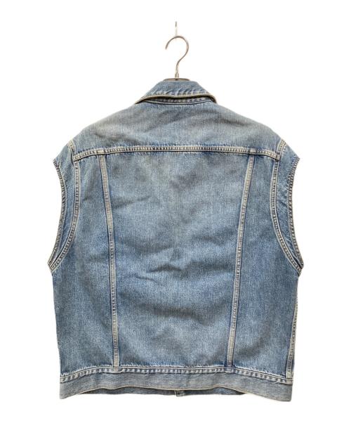 URU（ウル）URU (ウル) DENIM OVERSIZED VEST TYPE B/デニムオーバーサイズドベストタイプビー インディゴ サイズ:3の古着・服飾アイテム