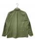 uru (ウル) COTTON BACKSATIN MILITARY L/S SHIRTS/コットンバックサテンミリタリーロングスリーブシャツ グリーン サイズ:2：12000円