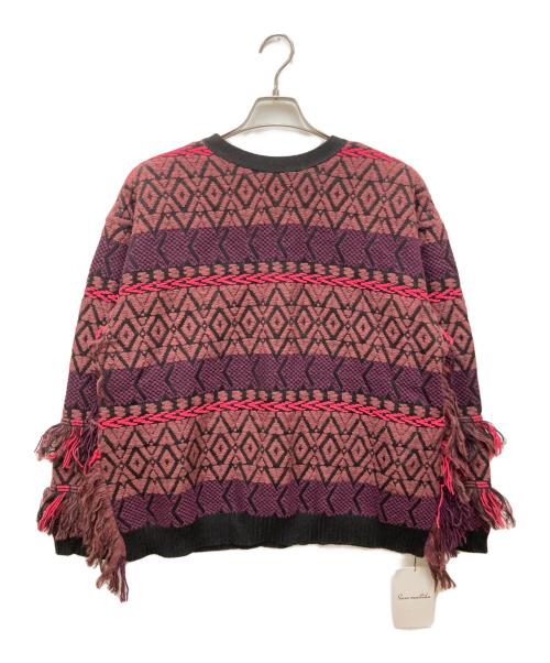 sara mallika（サラマリカ）sara mallika (サラマリカ) 2wayジャガードニット パープル サイズ:FREE 未使用品の古着・服飾アイテム