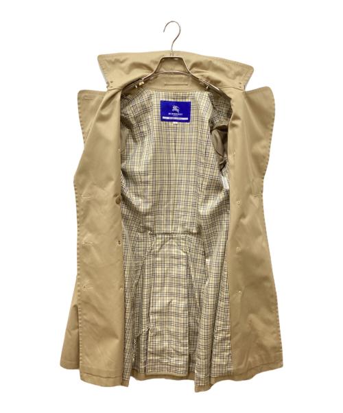 BURBERRY BLUE LABEL（バーバリーロンドンブルーレーベル）BURBERRY BLUE LABEL (バーバリーロンドンブルーレーベル) ダブルトレンチコート ベージュ サイズ:38の古着・服飾アイテム