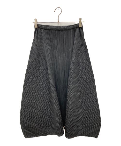 PLEATS PLEASE（プリーツプリーズ）PLEATS PLEASE (プリーツプリーズ) 変形デザインプリーツスカート ブラック サイズ:2の古着・服飾アイテム